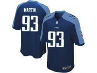 Men Nike NFL Tennessee Titans #93 Mike Martin Navy Blue Game Jersey