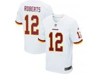 Men Nike NFL Washington Redskins #12 Andre Roberts Authentic Elite Road White Jersey
