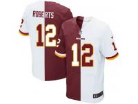 Men Nike NFL Washington Redskins #12 Andre Roberts Authentic Elite TeamRoad Two Tone Jersey