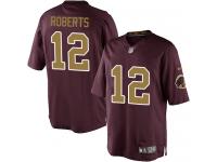 Men Nike NFL Washington Redskins #12 Andre Roberts Burgundy Red 80th Anniversary Limited Jersey