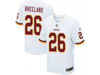 Men Nike NFL Washington Redskins #26 Bashaud Breeland Authentic Elite Road White Jersey