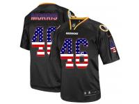 Men Nike NFL Washington Redskins #46 Alfred Morris Black USA Flag Fashion Limited Jersey