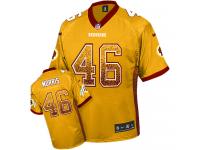 Men Nike NFL Washington Redskins #46 Alfred Morris Gold Drift Fashion Limited Jersey