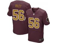 Men Nike NFL Washington Redskins #56 Perry Riley Authentic Elite Burgundy Red 80th Anniversary Jersey