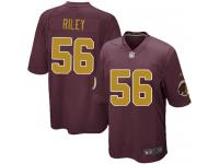 Men Nike NFL Washington Redskins #56 Perry Riley Burgundy Red 80th Anniversary Game Jersey