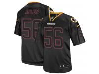 Men Nike NFL Washington Redskins #56 Perry Riley Lights Out Black Limited Jersey