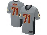 Men Nike NFL Washington Redskins #71 Charles Mann Grey Shadow Limited Jersey