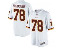 Men Nike NFL Washington Redskins #78 Kory Lichtensteiger Road White Limited Jersey