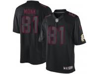 Men Nike NFL Washington Redskins #81 Art Monk Black Impact Limited Jersey