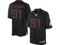 Men Nike NFL Washington Redskins #91 Ryan Kerrigan Black Impact Limited Jersey