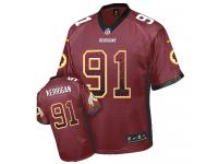 Men Nike NFL Washington Redskins #91 Ryan Kerrigan Burgundy Red Drift Fashion Limited Jersey