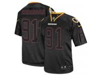 Men Nike NFL Washington Redskins #91 Ryan Kerrigan Lights Out Black Limited Jersey