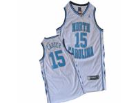 Men Nike North Carolina #15 Vince Carter White Authentic NCAA Jersey
