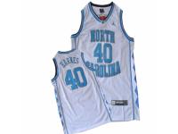 Men Nike North Carolina #40 Harrison Barnes White Authentic NCAA Jersey