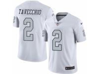 Men Nike Oakland Raiders #2 Giorgio Tavecchio Limited White Rush Vapor Untouchable NFL Jersey