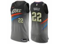 Men Nike Oklahoma City Thunder #22 Hamidou Diallo Gray NBA Jersey - City Edition
