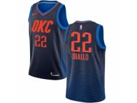 Men Nike Oklahoma City Thunder #22 Hamidou Diallo Navy Blue NBA Jersey Statement Edition