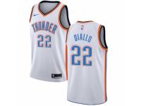 Men Nike Oklahoma City Thunder #22 Hamidou Diallo White NBA Jersey - Association Edition