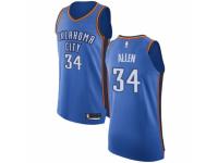 Men Nike Oklahoma City Thunder #34 Ray Allen Royal Blue Road NBA Jersey - Icon Edition