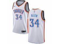 Men Nike Oklahoma City Thunder #34 Ray Allen White Home NBA Jersey - Association Edition