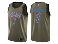 Men Nike Oklahoma City Thunder #7 Carmelo Anthony Swingman Green Salute to Service NBA Jersey