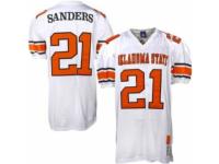 Men Nike Oklahoma State Cowboys #21 Barry Sanders White Authentic Throwback NCAA Jersey