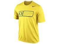 Men Nike Oregon Ducks Training Day Legend Dri-FIT Performance T-Shirt - Yellow