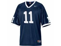Men Nike Penn State Nittany Lions #11 Khairi Fortt Navy Blue Authentic NCAA Jersey