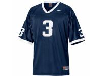 Men Nike Penn State Nittany Lions #3 Brandon Beachum Navy Blue Authentic NCAA Jersey