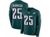 Men Nike Philadelphia Eagles #25 Tommy McDonald Limited Green Therma Long Sleeve NFL Jersey