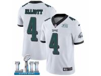 Men Nike Philadelphia Eagles #4 Jake Elliott White Vapor Untouchable Limited Player Super Bowl LII NFL Jersey