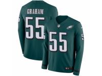 Men Nike Philadelphia Eagles #55 Brandon Graham Limited Green Therma Long Sleeve NFL Jersey