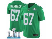 Men Nike Philadelphia Eagles #67 Chance Warmack Limited Green Rush Vapor Untouchable Super Bowl LII NFL Jersey
