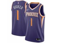 Men Nike Phoenix Suns #1 Devin Booker  Purple Road NBA Jersey - Icon Edition
