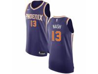 Men Nike Phoenix Suns #13 Steve Nash Purple Road NBA Jersey - Icon Edition