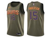 Men Nike Phoenix Suns #15 Ryan Anderson Swingman Green Salute to Service NBA Jersey