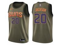 Men Nike Phoenix Suns #20 Josh Jackson Swingman Green Salute to Service NBA Jersey