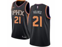 Men Nike Phoenix Suns #21 Richaun Holmes Black NBA Jersey Statement Edition