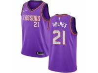 Men Nike Phoenix Suns #21 Richaun Holmes Purple NBA Jersey - 2018/19 City Edition
