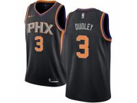 Men Nike Phoenix Suns #3 Jared Dudley  Black Alternate NBA Jersey Statement Edition