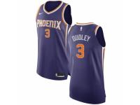 Men Nike Phoenix Suns #3 Jared Dudley Purple Road NBA Jersey - Icon Edition