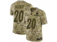 Men Nike Pittsburgh Steelers #20 Rocky Bleier Limited Camo 2018 Salute to Service NFL Jersey