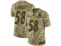 Men Nike Pittsburgh Steelers #58 Jack Lambert Limited Camo 2018 Salute to Service NFL Jersey