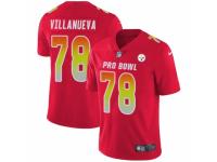 Men Nike Pittsburgh Steelers #78 Alejandro Villanueva Limited Red AFC 2019 Pro Bowl NFL Jersey