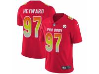 Men Nike Pittsburgh Steelers #97 Cameron Heyward Limited Red AFC 2019 Pro Bowl NFL Jersey