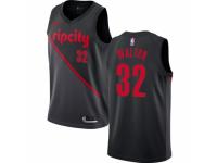 Men Nike Portland Trail Blazers #32 Bill Walton  Black NBA Jersey - 2018/19 City Edition