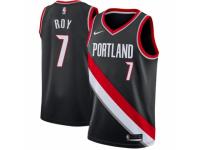 Men Nike Portland Trail Blazers #7 Brandon Roy  Black Road NBA Jersey - Icon Edition