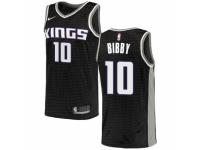 Men Nike Sacramento Kings #10 Mike Bibby Black NBA Jersey Statement Edition