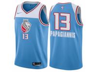 Men Nike Sacramento Kings #13 Georgios Papagiannis  Blue NBA Jersey - City Edition