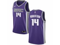 Men Nike Sacramento Kings #14 Oscar Robertson Purple Road NBA Jersey - Icon Edition